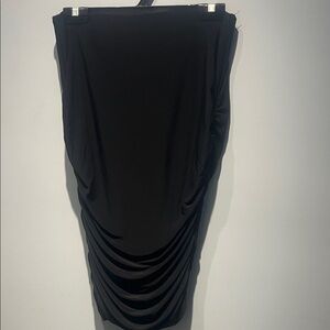 Frank Lyman Elegant Ruched Black Women's Skirt
